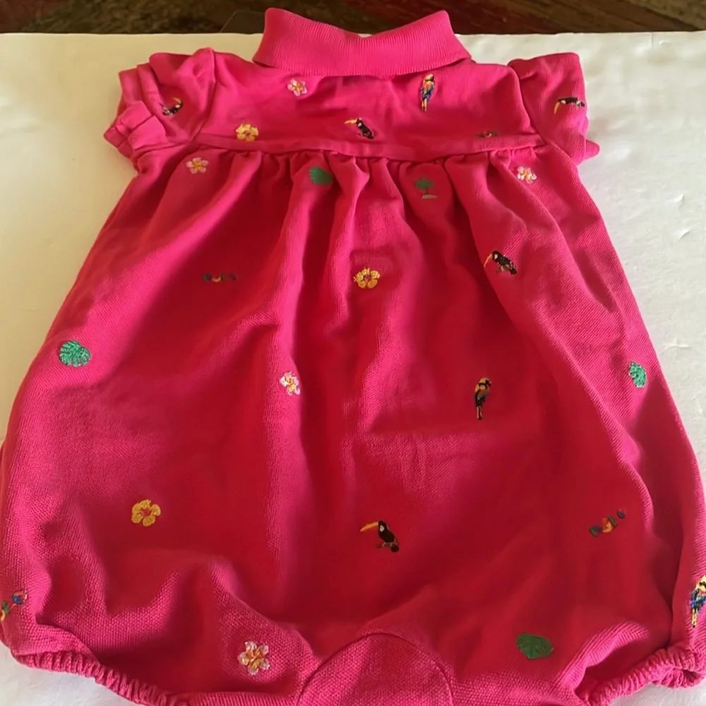 Ralph Lauren 12M baby girl polo romper